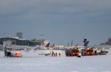 Εικόνα μετά το αεροπορικό ατύχημα στο Τορόντο