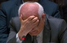 Ο πρέσβης της Παλαιστίνης έβαλε τα κλάματα για την Γάζα στο Συμβούλιο Ασφαλείας του ΟΗΕ