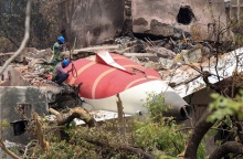 Το σημείο της συντριβής του αεροσκάφους