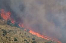 Πύρινη κόλαση στη Χίο: Καίγεται η Μονή Αγίου Μάρκου - Μπαράζ μηνυμάτων από το 112 για εκκενώσεις