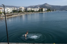 Στιγμιότυπο από παραλία στην Εύβοια