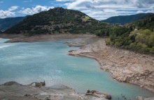 Χαμηλή στάθμη νερού στη λίμνη Μόρνου