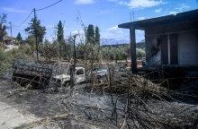 Καμένες εκτάσεις στην Πάτρα