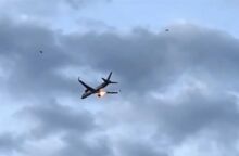  Η στιγμή που εκρήγνυται κινητήρας αεροσκάφους πάνω από την Κέρκυρα