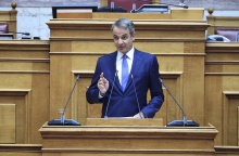 Ο Κυριάκος Μητσοτάκης στην Κοινοβουλευτική Ομάδα της ΝΔ