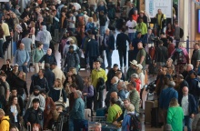 Πολίτες στο αεροδρόμιο των Βρυξελλών