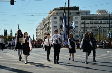 Στιγμιότυπο από την παρέλαση της 28ης Οκτωβρίου στην Αθήνα