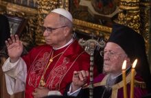 Ιστορική στιγμή: Πάπας Λέων και Πατριάρχης Βαρθολομαίος διάβασαν μαζί το «Πάτερ Ημών» στα Λατινικά 