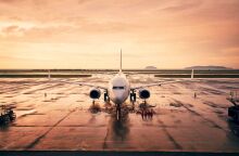 Αεροπλάνο έτοιμο για απογείωση