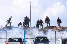 Αγρότες που συμμετείχαν στα επεισόδια στο Ηράκλειο Κρήτης 