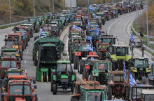 Μπλόκο αγροτών στα Κερδύλλια Σερρών