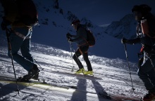 Σκιέρ στις άλπεις