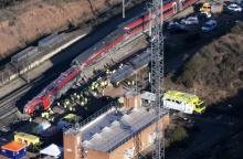 Το σημείο της σιδηροδρομικής τραγωδίας στην Ισπανία