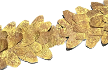 Χρυστό διάδημα με φύλλα δάφνης των ελληνιστικών χρόνων