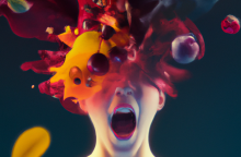 Το έργο που βραβεύθηκε, με τίτλο «AI made me do it: Ophelia» της Γιούλας Παπαδοπούλου