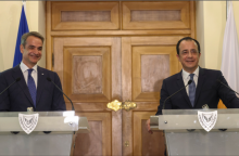 Συνάντηση Μητσοτάκη - Χριστοδουλίδη