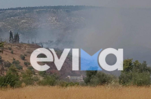 Εκκενώνεται το Κοντοδεσπότι στην Εύβοια