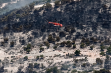 Χάρτης πρόβλεψης κινδύνου πυρκαγιάς για την Τρίτη 29.08