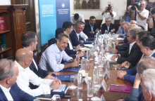 Συνάντηση του  Κυριάκου Μητσοτάκη με εκπροσώπους παραγωγικών και επιστημονικών φορέων της βόρειας Ελλάδας