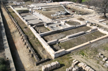 Το ανάκτορο το 2021, ενώ οι εργασίες είναι σε εξέλιξη