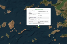 Η αναθεωρημένη λύση του Γεωδυναμικού Ινστιτούτου για τον σεισμό των 3,7 Ρίχτερ στη Λέρο