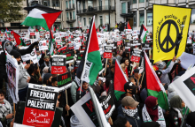 Πάνω από 100.000 άνθρωποι σε διαδήλωση υπέρ της Παλαιστίνης στο Λονδίνο