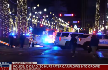 Εικόνα από το σημείο της επίθεσης στη Νέα Ορλεάνη