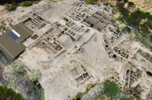 Φωτορεαλιστική απεικόνιση συνολικά των νέων στεγάστρων των βασιλικών διαμερισμάτων και των παλαιών ανακτόρων 