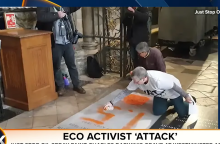 Ακτιβίστριες κατά της κλιματικής αλλαγής έριξαν μπογιά στον τάφο του Δαρβίνου στο Αββαείο του Ουέστμινστερ