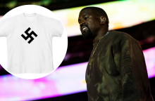 Ο Κάνιε Γουεστ ξαναχτύπησε και λανσάρει t-shirt με σβάστικα στο μπροστινό της μέρος