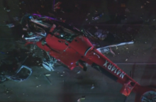 Συντριβή ελικοπτέρου σε αυτοκινητόδρομο της Καλιφόρνια - Βίντεο από τη στιγμή της πτώσης