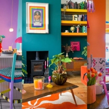 Color blocking εσωτερική διακόσμηση 