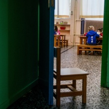 Μικροί μαθητές στο σχολείο τους