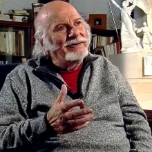 Ο γλύπτης Ευάγγελος Μουστάκας