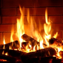 τζάκι, φωτια