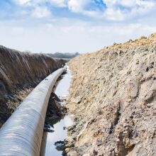 Αγωγός σε χαντάκι