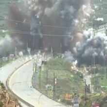 Βομβαρδισμός της γέφυρας στον ποταμό Λιτάνι στο Νότιο Λίβανο