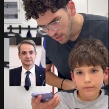 Το βίντεο με το αγόρι που ζήτησε το κούρεμα Μητσοτάκη