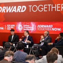 Ο Χάρης Δούκας συμμετείχε στο Global Progressive Mobilisation στη Βαρκελώνη