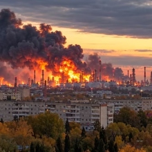 Στις φλόγες το μεγαλύτερο διυλιστήριο της Ρωσίας μετά από ουκρανικό χτύπημα - Βίντεο