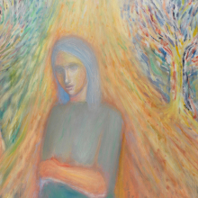 Γεράσιμος Κανάκης, ∆ρόµος, λάδι σε καμβά, 2022