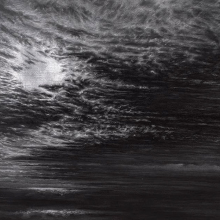 Πάνος Φαμέλης. Χωρίς τίτλο, 2022. Μολύβι, μολυβοκάρβουνο και παστέλ σε βαμμένο μαύρο χαρτί, 107 x 79 εκ. Παραχώρηση του καλλιτέχνη και της CITRONNE Gallery