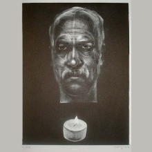 Χρόνης Μπότσογλου, Πρόσωπο + κερί, 1996, Συλλογή ΕΜΣΤ