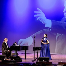 Στέφανος Κορκολής- Σοφία Μανουσάκη «για τον Μίκη» στο Μέγαρο Μουσικής Αθηνών