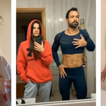 Η Δήμητρα Αλεξανδράκη, η Χριστίνα Μπόμπα, ο Σάκης Τανιμανίδης και η Ελένη Φουρέιρα σε βίντεο στο Tik Tok