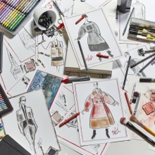 Σκίτσα του Karl Lagerfeld