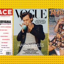 Ο τραγουδιστής Harry Styles στο εξώφυλλο της Vogue με φόρεμα Gucci