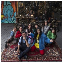 Φοίβος Δεληβοριάς με Μαρίνα Σάττι και Fones 