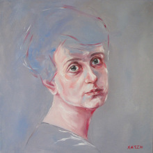 Προσωπογραφία της Αγγελικής Χατζημιχάλη από την Κατερίνα Χατζή