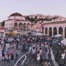 Ζωγραφική για την Αθήνα /  Έργο της Μαρίνας Στελλάτου